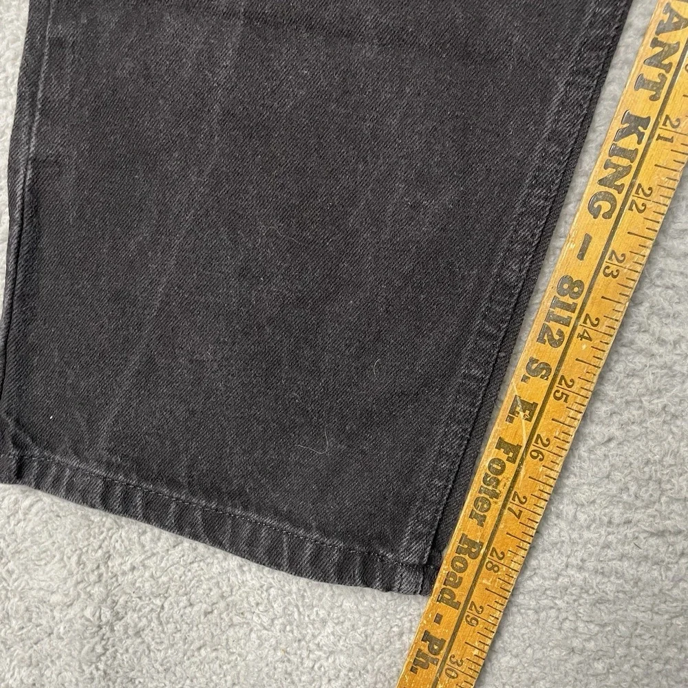 Vintage Polo Jeans Co Ralph Lauren Black Relaxed Wideleg Jeans 38x30 Fits 36x29